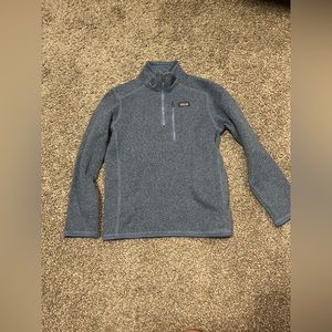 Boys Patagonia fleece quarter zip